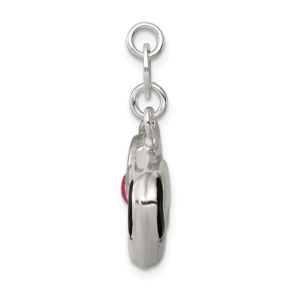 Lovely Rita's Pendants & Charms Sterling Silver Enameled Cow Charm Pendant