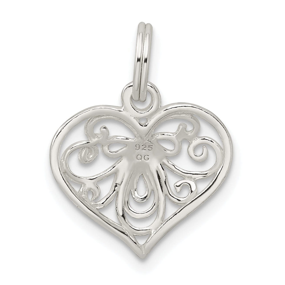Lovely Rita's Pendants & Charms Sterling Silver Filigree Heart Design Pendant