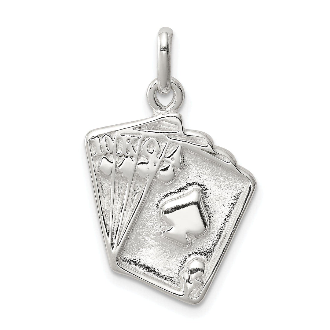 Lovely Rita's Pendants & Charms Sterling Silver Finished Playing Cards Charm