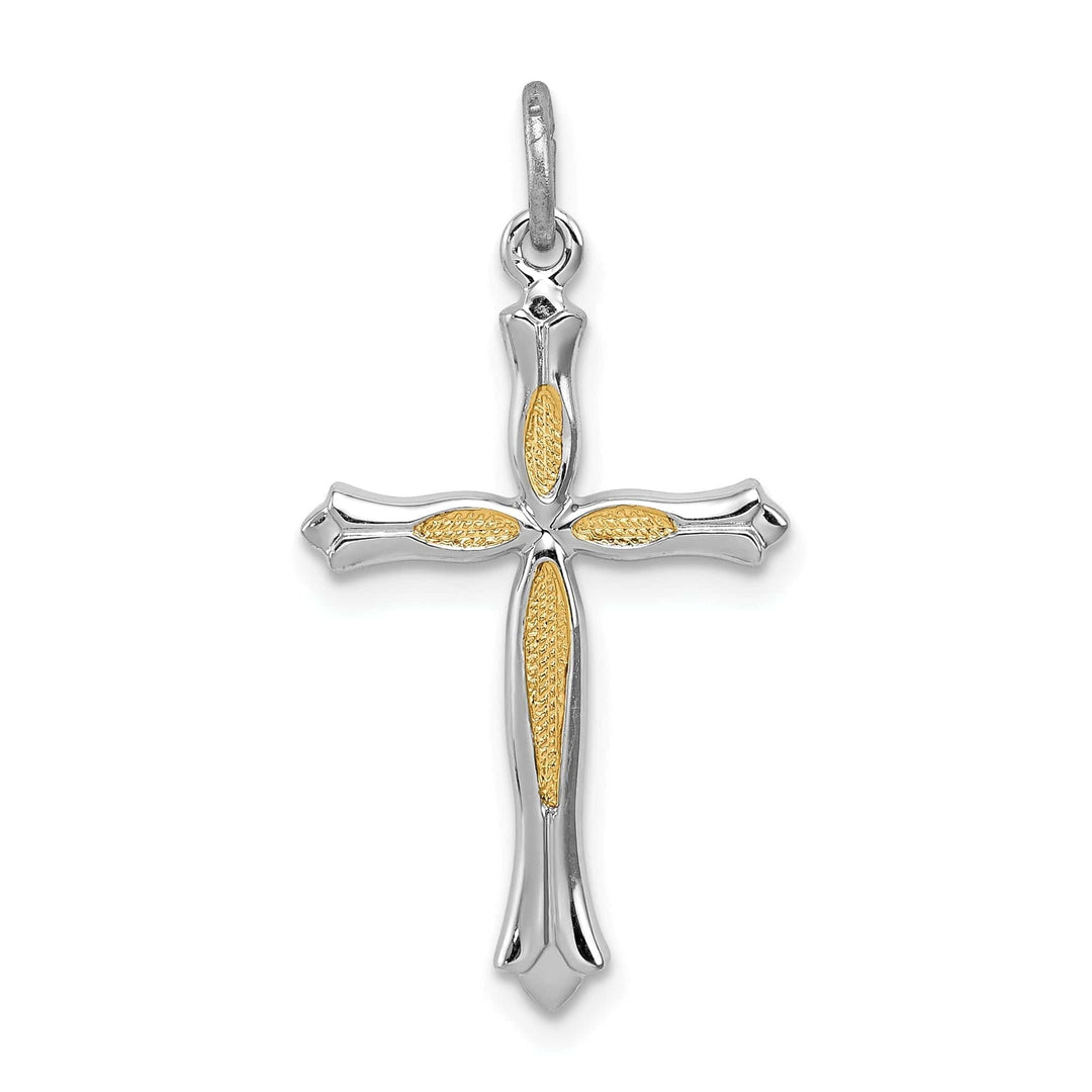 Lovely Rita's Pendants & Charms Sterling Silver Fleur De Lis Cross Pendant