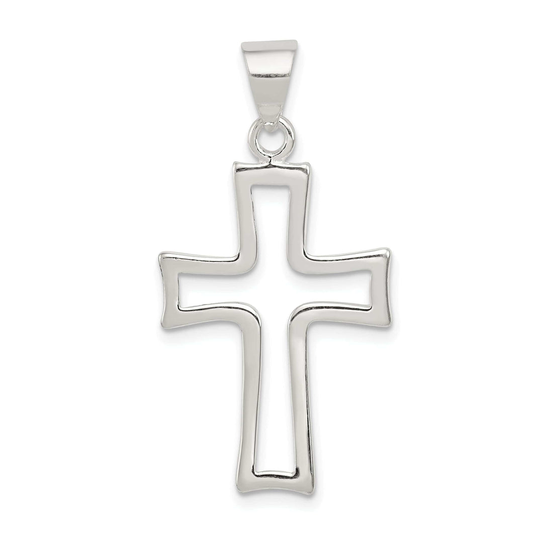 Lovely Rita's Pendants & Charms Sterling Silver Fleur de lis Cross Pendant
