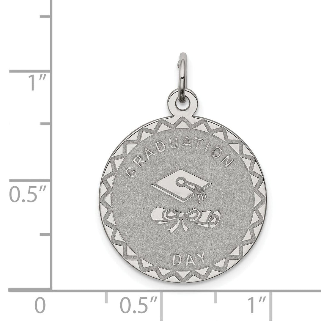 Lovely Rita's Pendants & Charms Sterling Silver Graduation Day Disc Charm