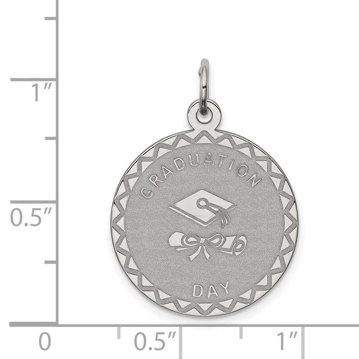 Lovely Rita's Pendants & Charms Sterling Silver Graduation Day Disc Charm