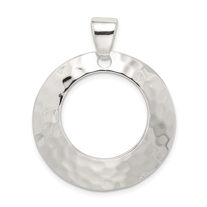 Lovely Rita's Pendants & Charms Sterling Silver Hammered Circle Pendant