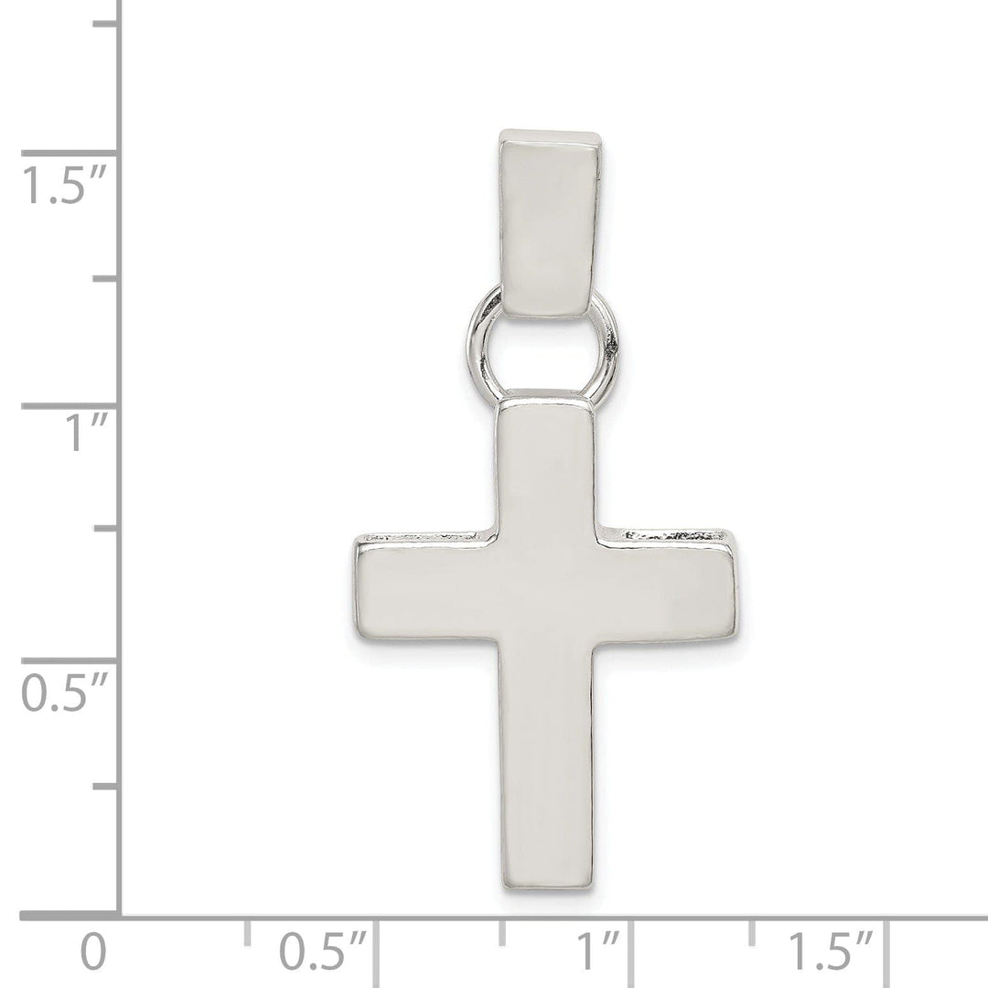 Lovely Rita's Pendants & Charms Sterling Silver Hammered Latin Cross Pendant