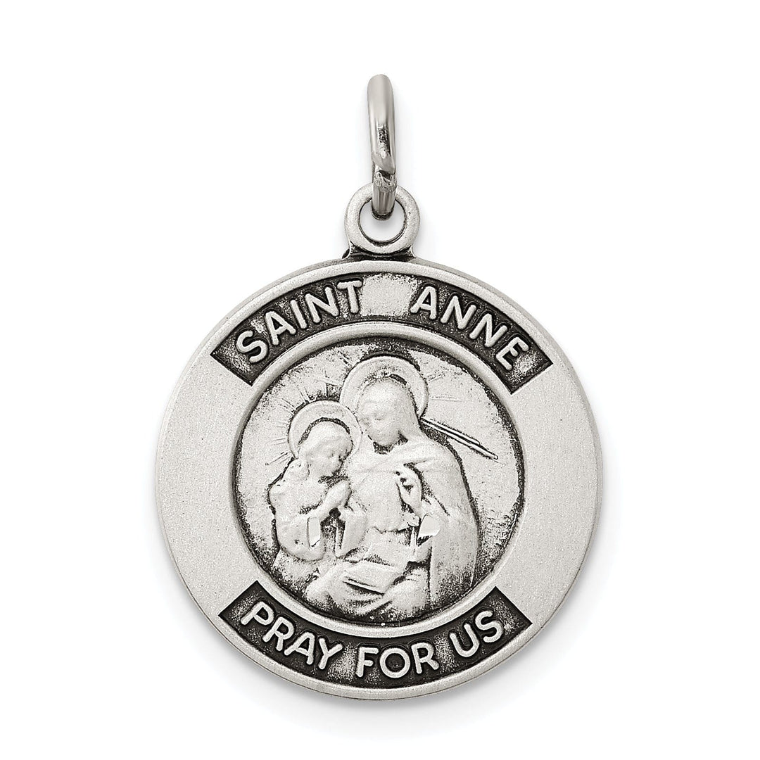 Lovely Rita's Pendants & Charms Sterling Silver Oxidized Saint Anne Medal