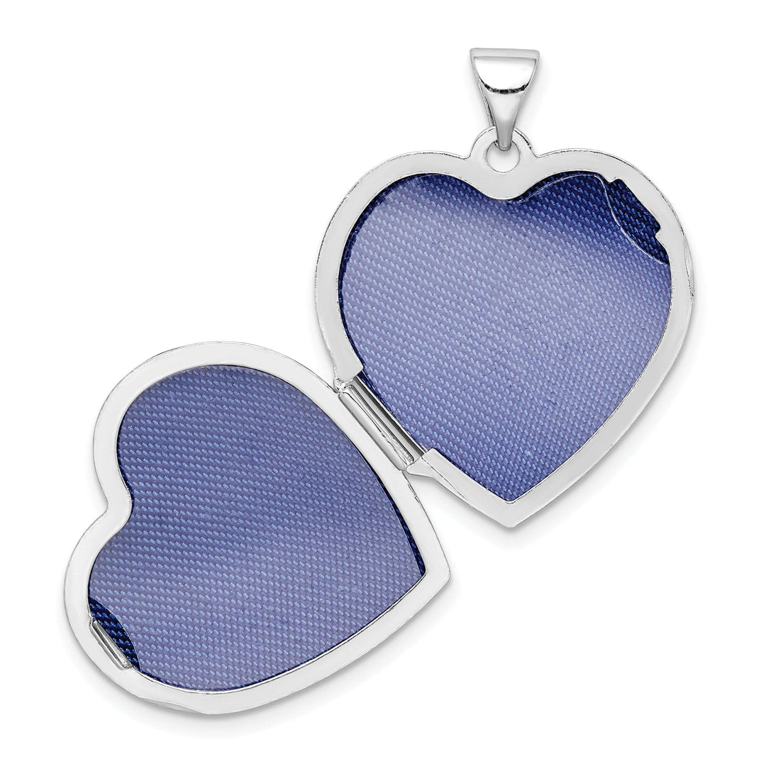 Lovely Rita's Pendants & Charms Sterling Silver Plain 2-Frame Heart Locket