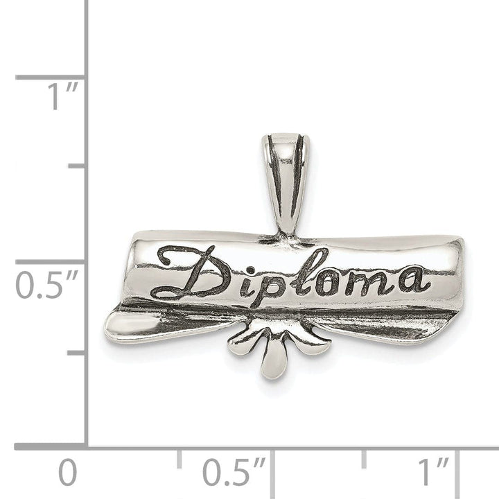 Lovely Rita's Pendants & Charms Sterling Silver Polish Antique Diploma Pendant