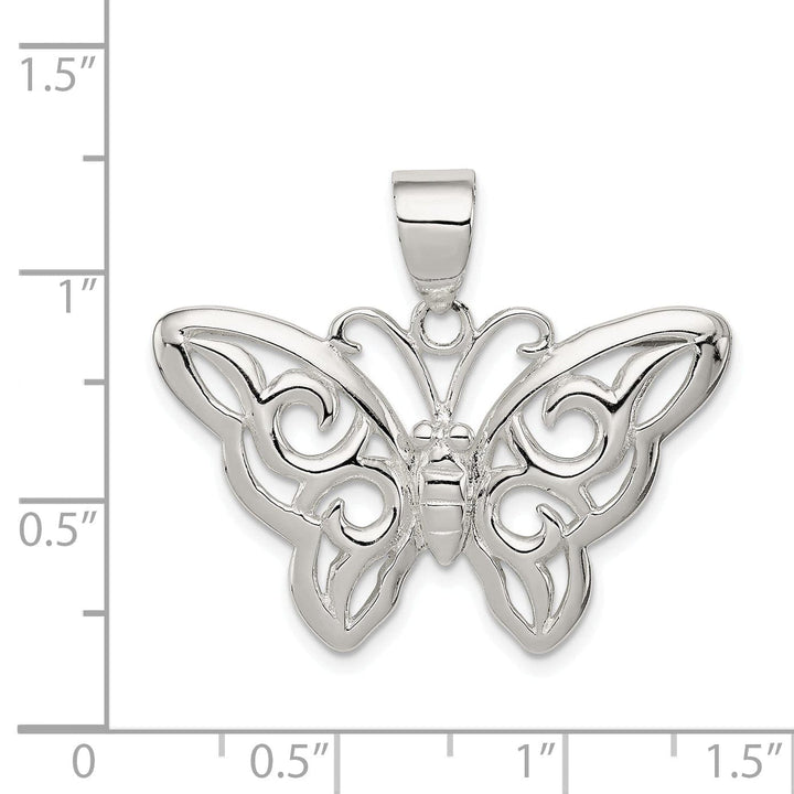 Lovely Rita's Pendants & Charms Sterling Silver Polish Butterfly Charm Pendant