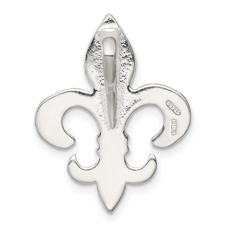 Lovely Rita's Pendants & Charms Sterling Silver Polish Fleur De Lis Slide Charm