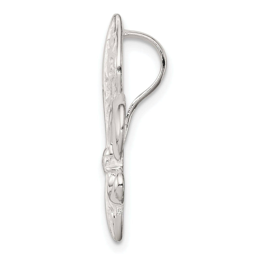 Lovely Rita's Pendants & Charms Sterling Silver Polish Fleur De Lis Slide Charm