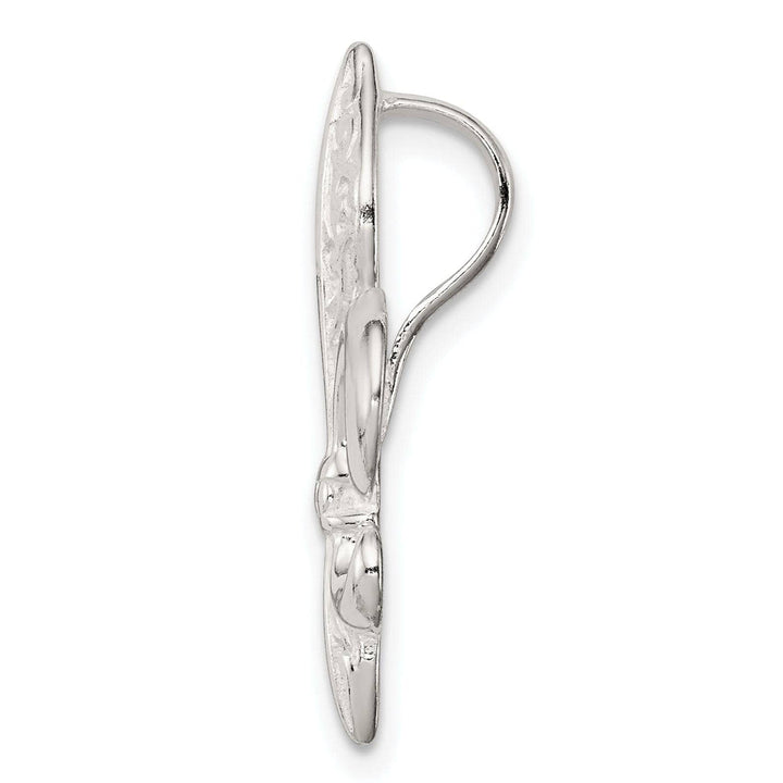 Lovely Rita's Pendants & Charms Sterling Silver Polish Fleur De Lis Slide Charm