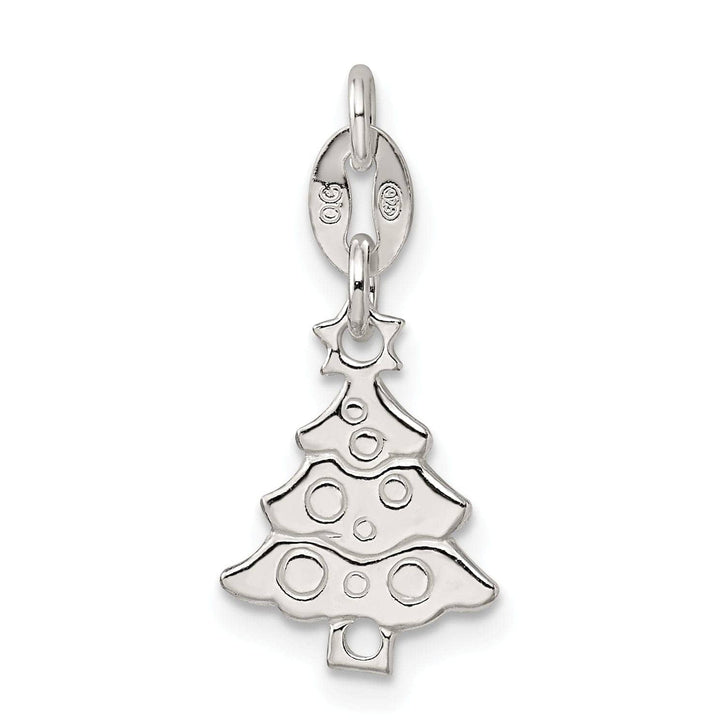 Lovely Rita's Pendants & Charms Sterling Silver Polished Christmas Tree Charm