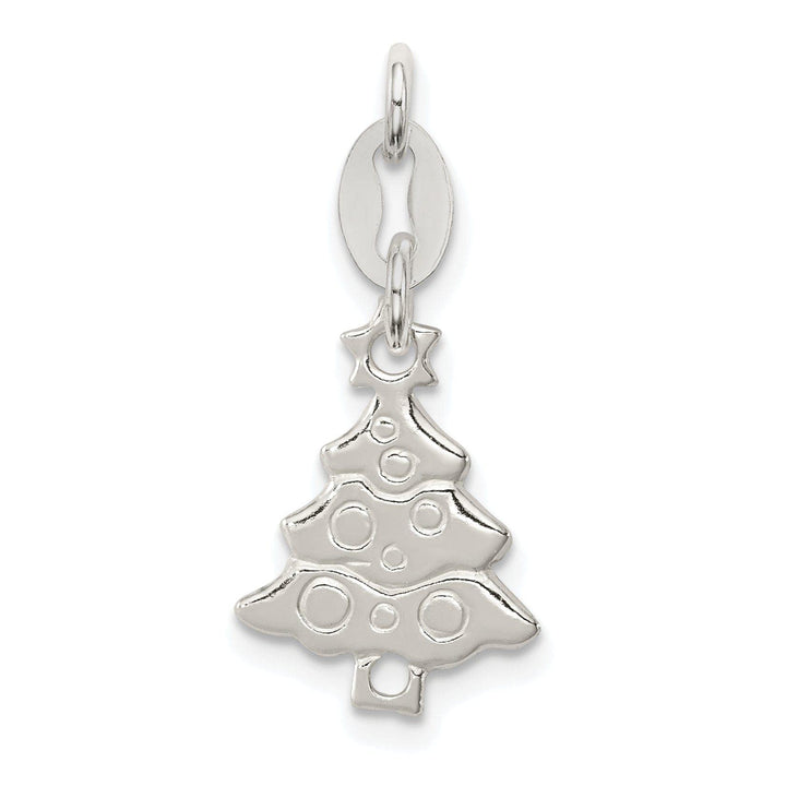 Lovely Rita's Pendants & Charms Sterling Silver Polished Christmas Tree Charm