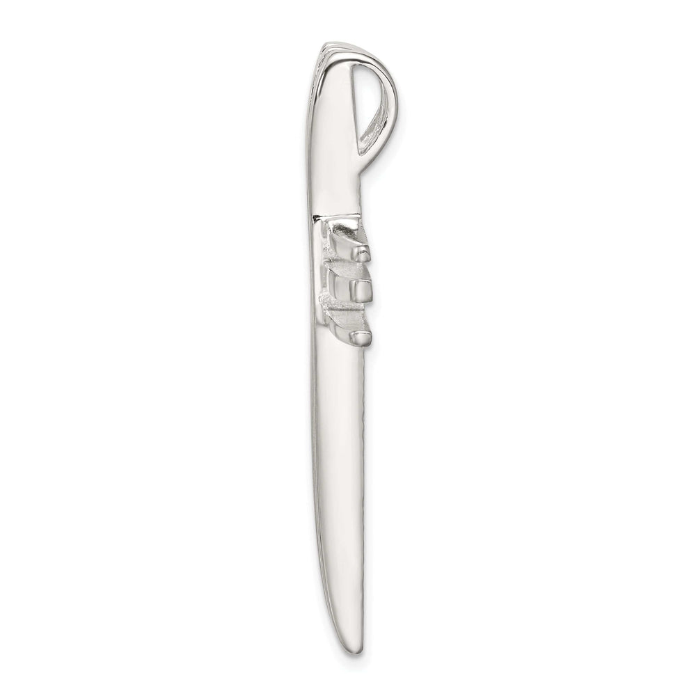 Lovely Rita's Pendants & Charms Sterling Silver Polished Cross Chain Slide