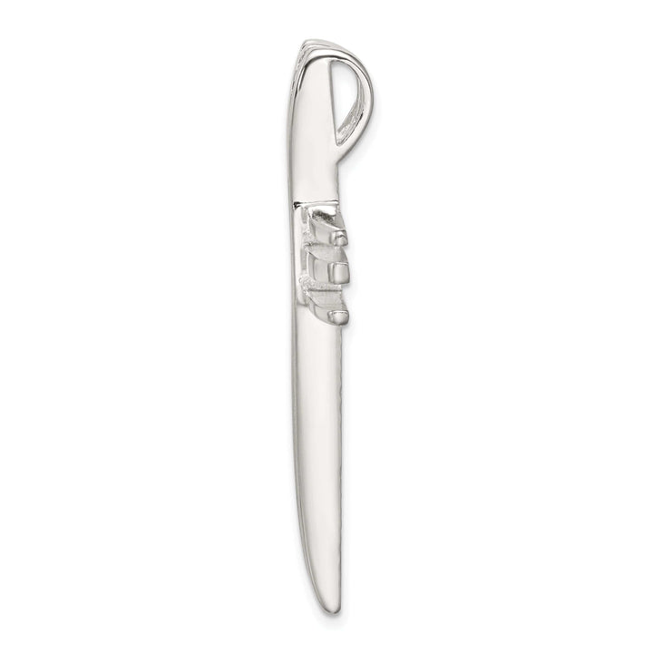 Lovely Rita's Pendants & Charms Sterling Silver Polished Cross Chain Slide