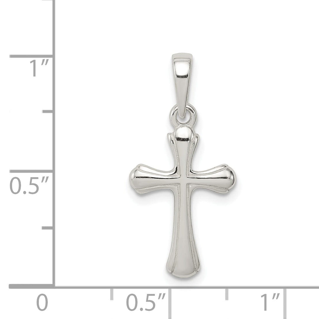 Lovely Rita's Pendants & Charms Sterling Silver Polished Cross Open Pendant