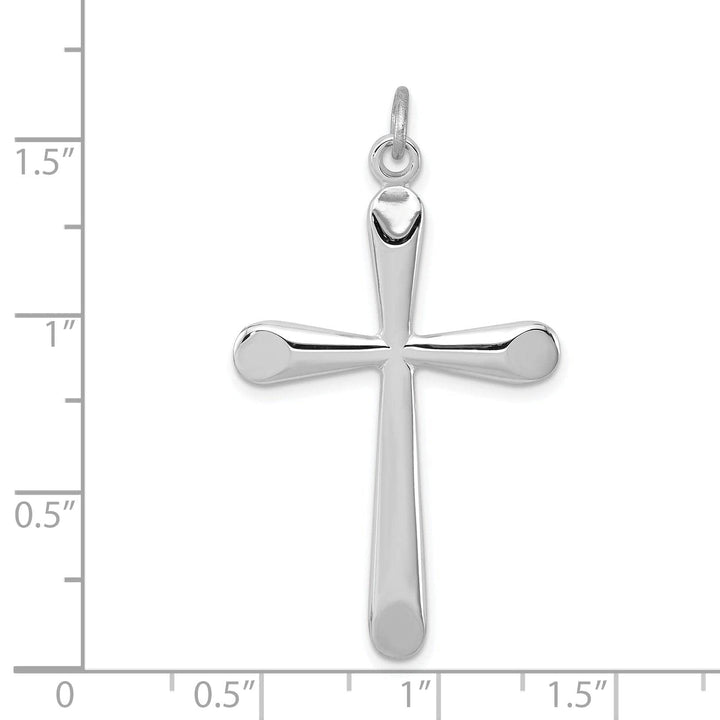 Lovely Rita's Pendants & Charms Sterling Silver Polished Cross Pendant