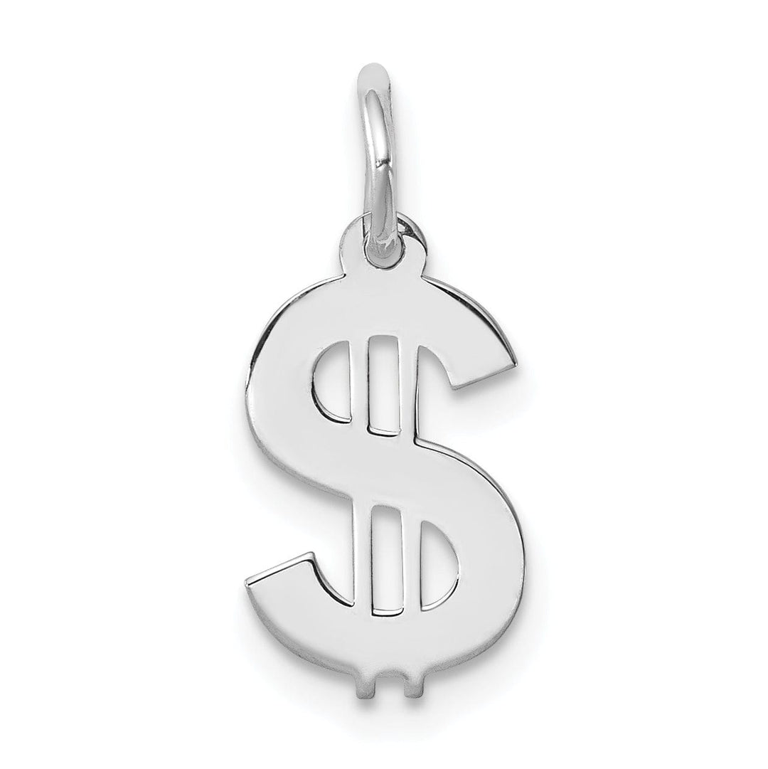 Lovely Rita's Pendants & Charms Sterling Silver Polished Dollar Sign Charm