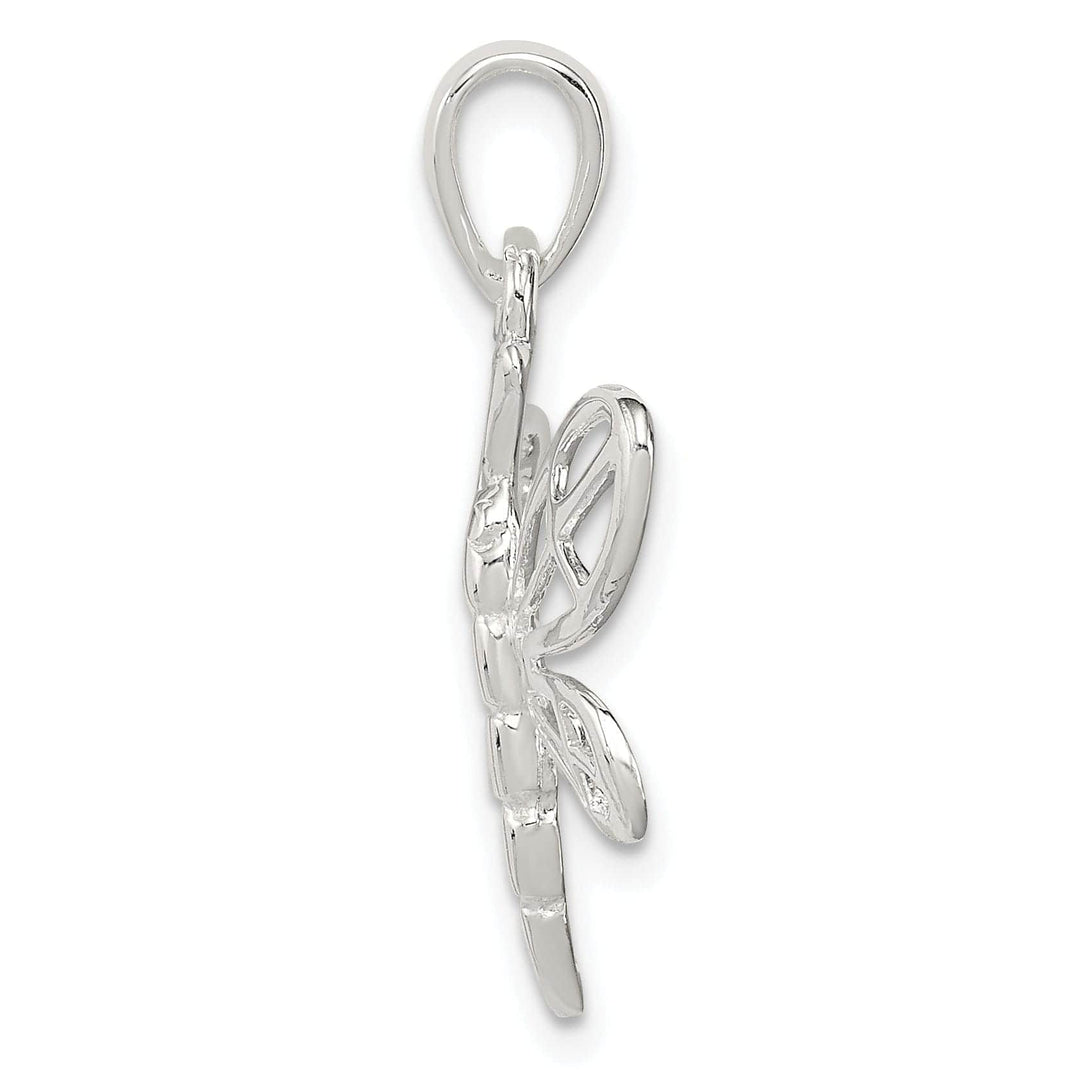 Lovely Rita's Pendants & Charms Sterling Silver Polished Dragonfly Pendant