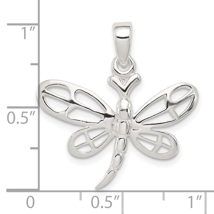 Lovely Rita's Pendants & Charms Sterling Silver Polished Dragonfly Pendant