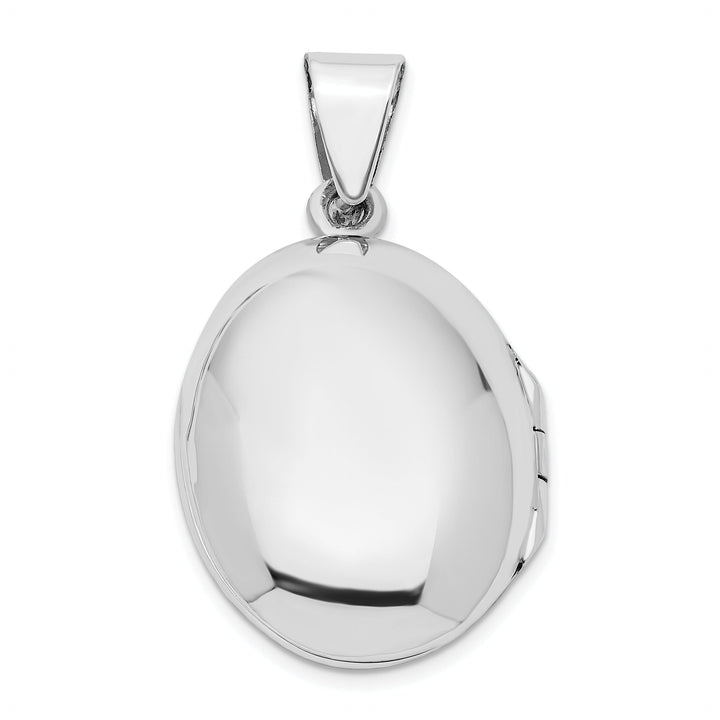 Lovely Rita's Pendants & Charms Sterling Silver Polished Filigree 17mm Oval Locket