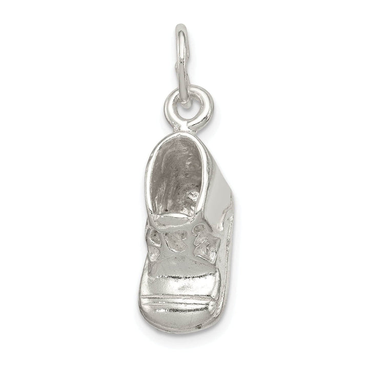 Lovely Rita's Pendants & Charms Sterling Silver Polished Finish 3-D Baby Shoe Char