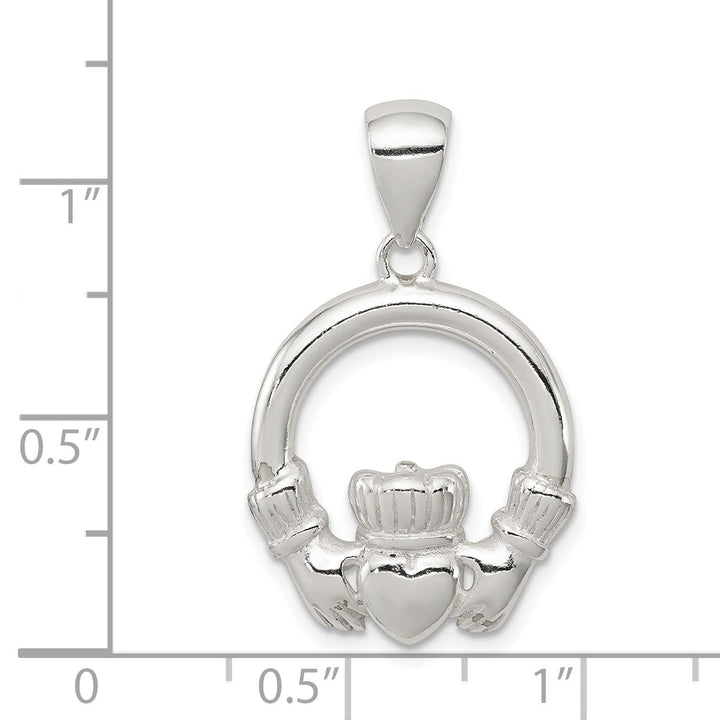 Lovely Rita's Pendants & Charms Sterling Silver Polished Finish Claddagh Charm