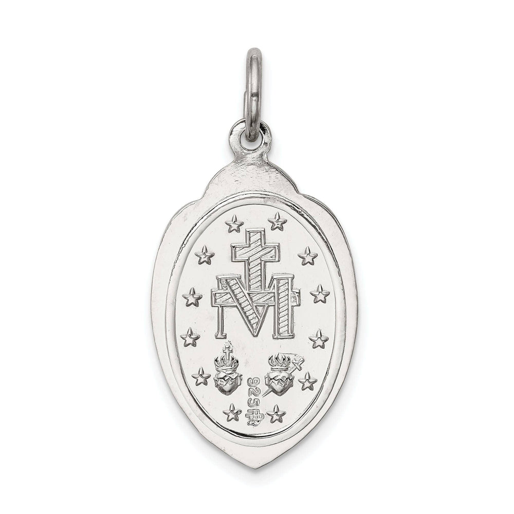 Lovely Rita's Pendants & Charms Sterling Silver Polished Finish Miraculous Medal Pendant