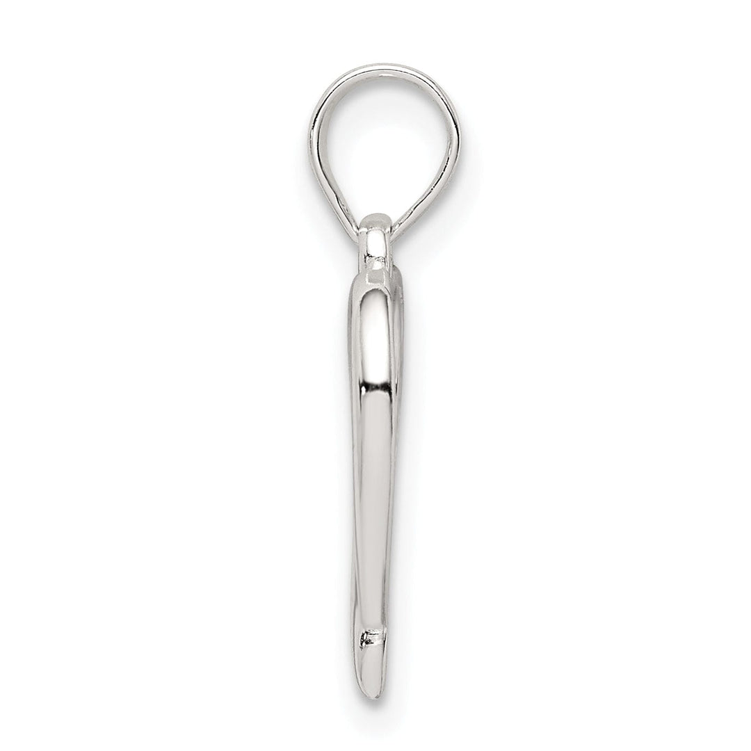Lovely Rita's Pendants & Charms Sterling Silver Polished Open Heart Pendant
