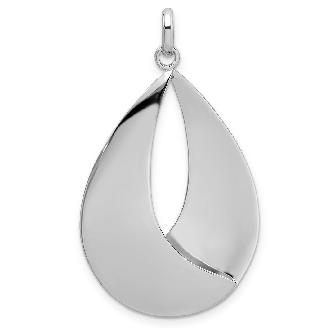 Lovely Rita's Pendants & Charms Sterling Silver Polished Textured Pendant