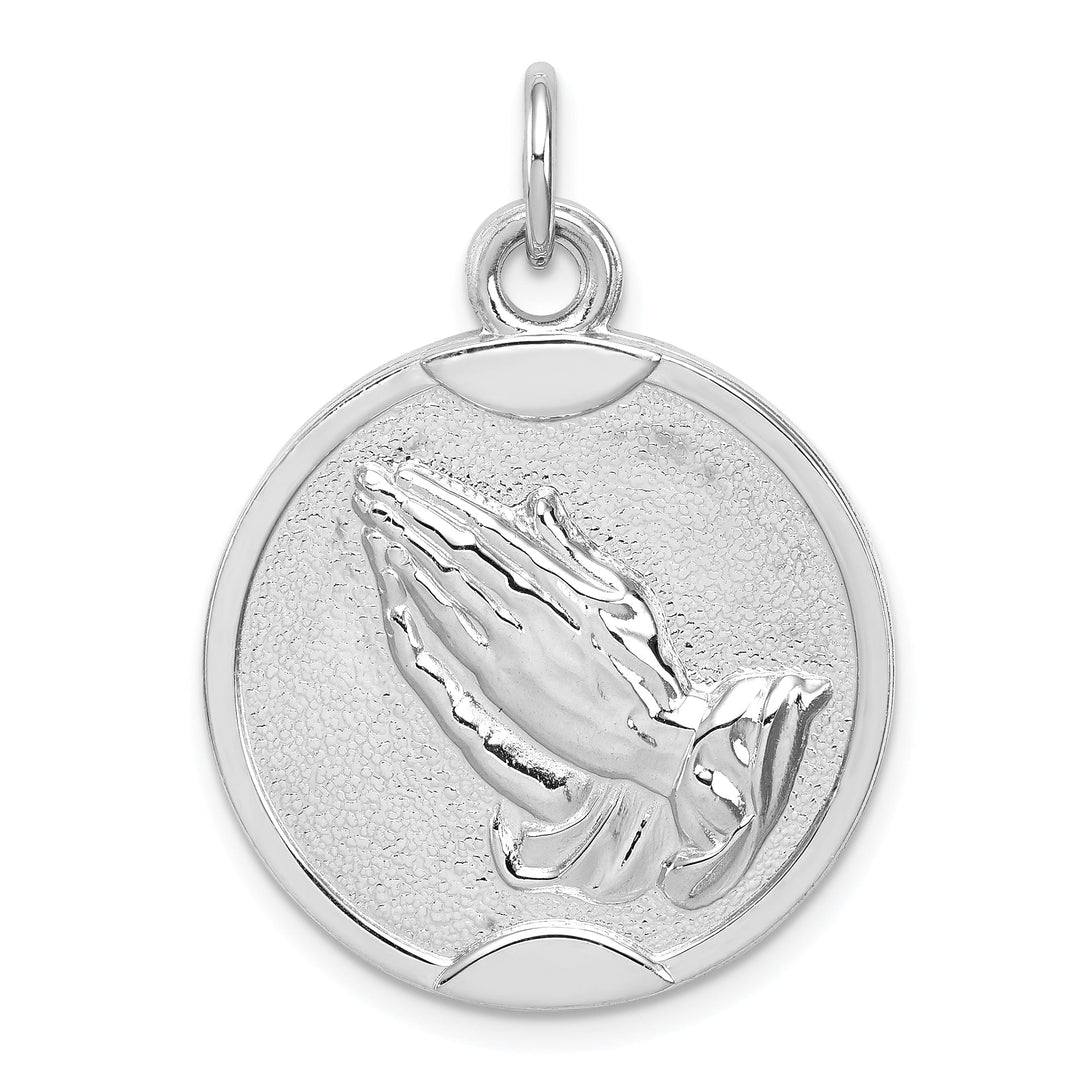 Lovely Rita's Pendants & Charms Sterling Silver Praying Hands Medal