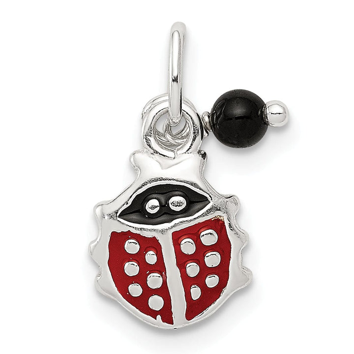 Lovely Rita's Pendants & Charms Sterling Silver Red Enameled Ladybug Charm
