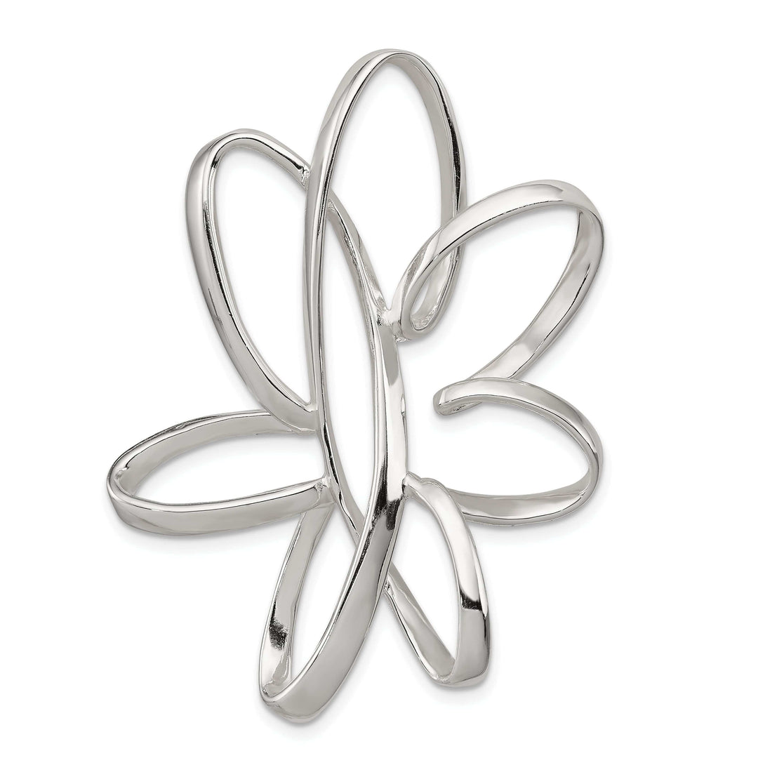 Lovely Rita's Pendants & Charms Sterling Silver Stylish Flower Pendant