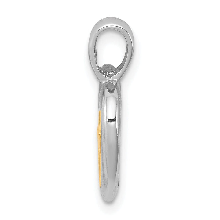 Lovely Rita's Pendants & Charms Sterling Silver Vermeil Cross Heart Pendant