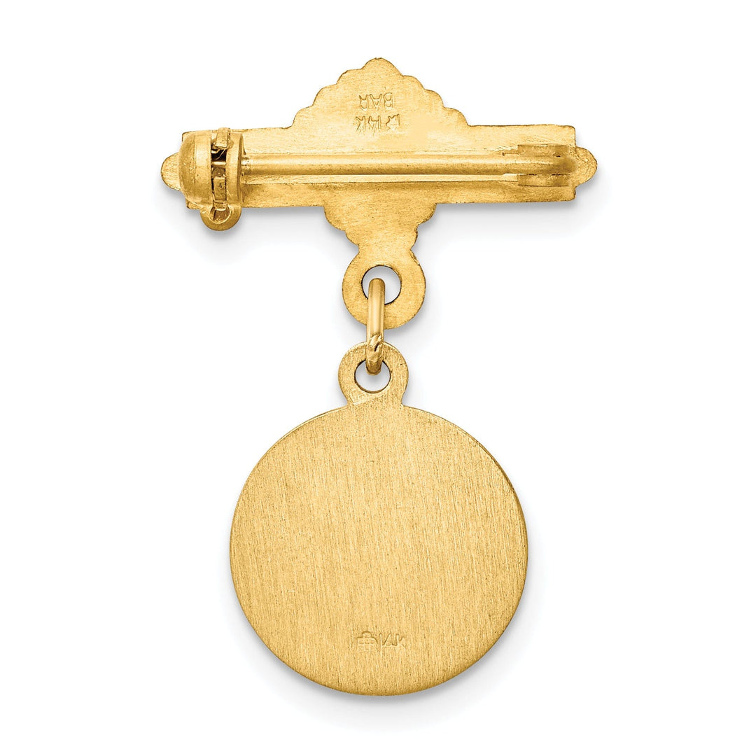 Lovely Rita's Pin 14k Yellow Gold Holy Family Medal Pin