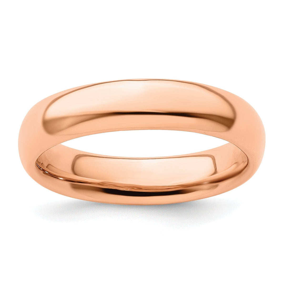 Stackable Expressions Pin Size 5 Sterling Silver Pink-Plated Polished Ring