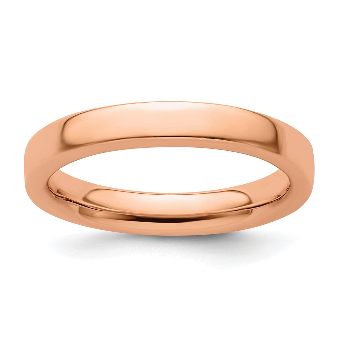 Stackable Expressions Pin Size 5 Sterling Silver Pink-Plated Ring