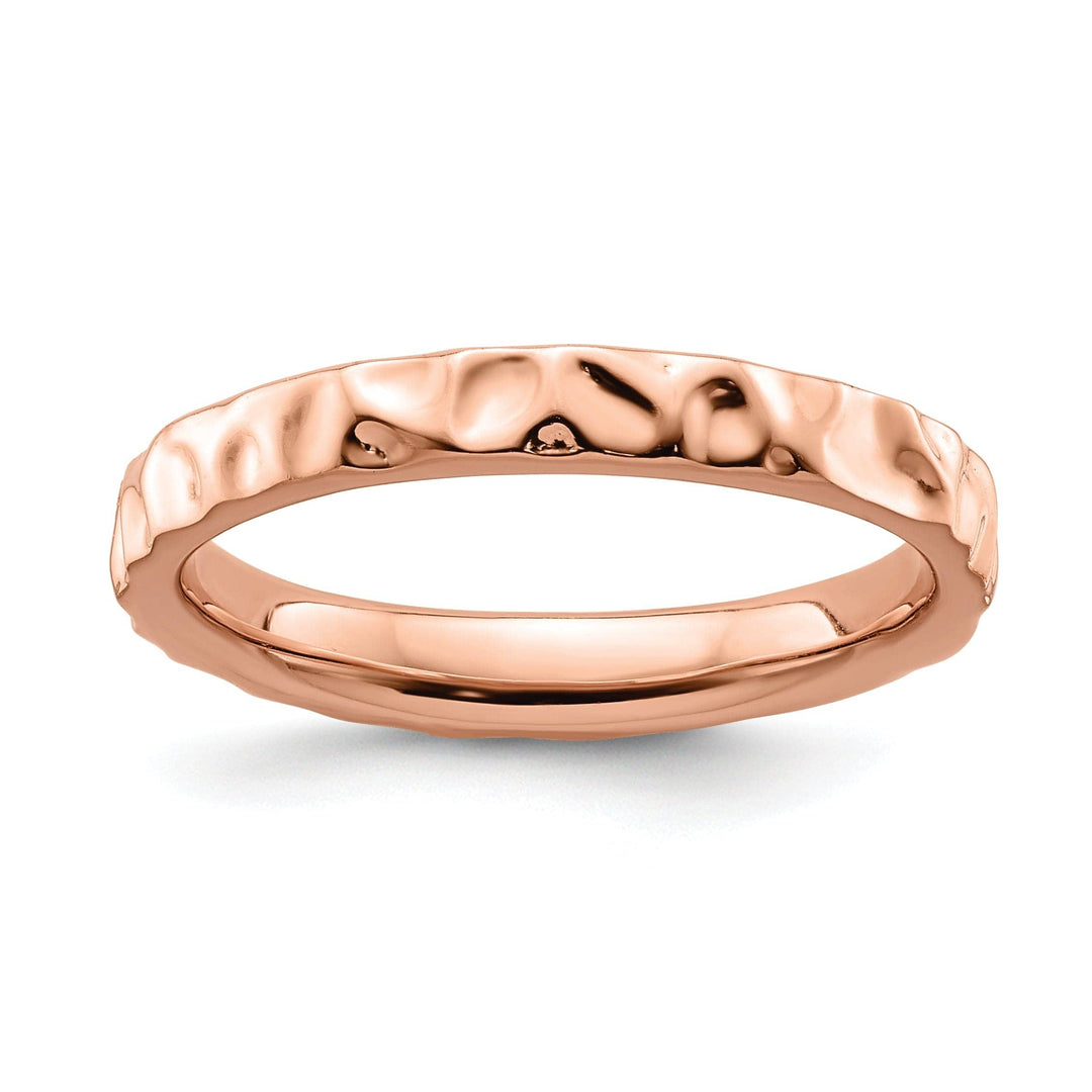 Stackable Expressions Pin Size 5 Sterling Silver Pink-Plated Ring