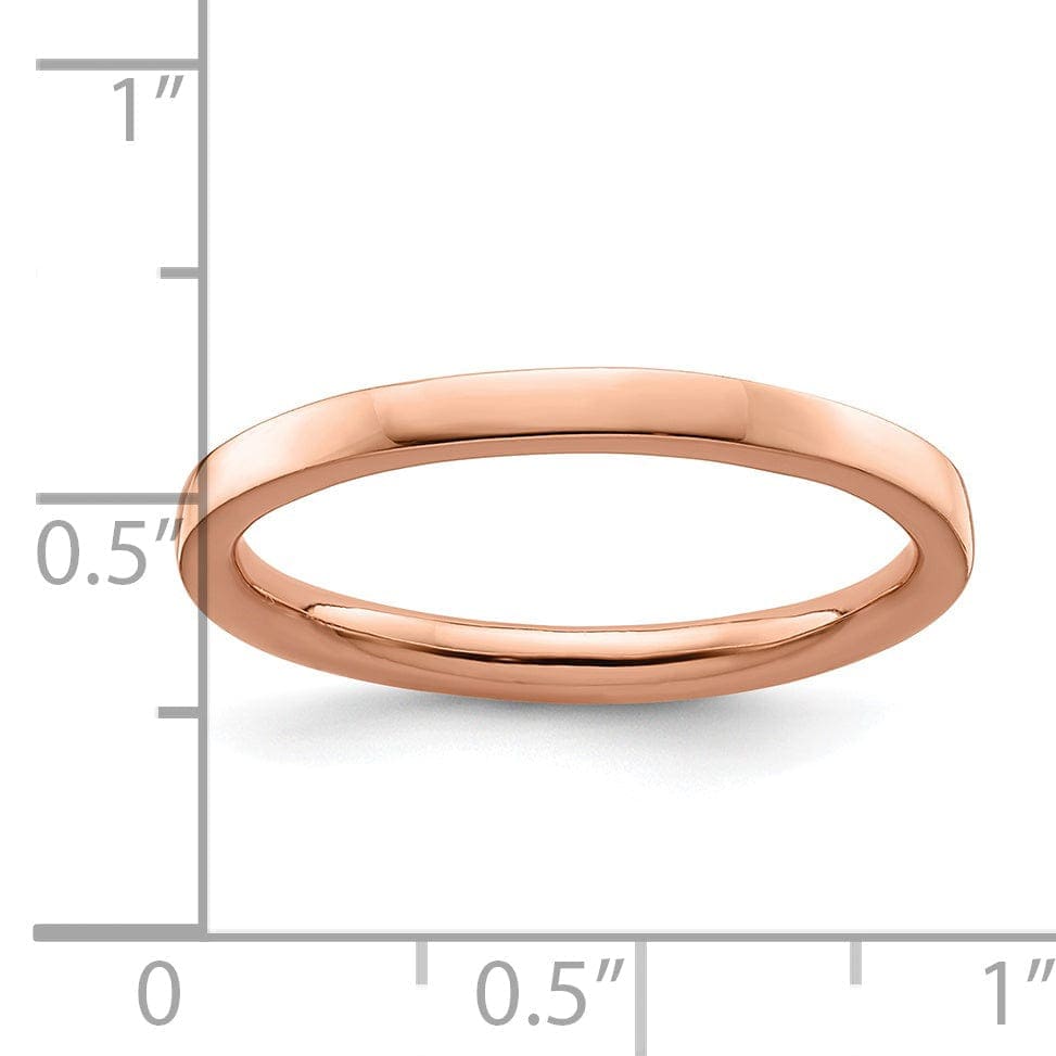 Stackable Expressions Pin Sterling Silver Pink-Plated Polished Ring