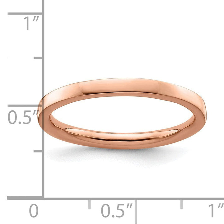 Stackable Expressions Pin Sterling Silver Pink-Plated Polished Ring