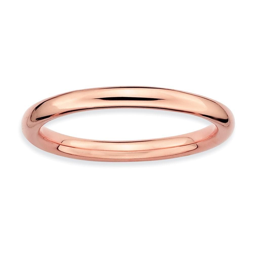 Stackable Expressions Pin Sterling Silver Pink-Plated Polished Ring