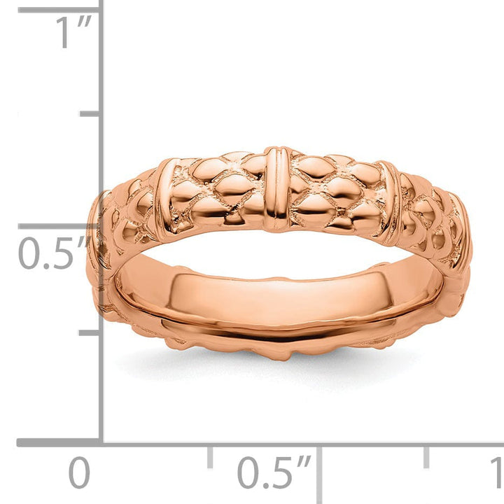 Stackable Expressions Pin Sterling Silver Pink-Plated Ring