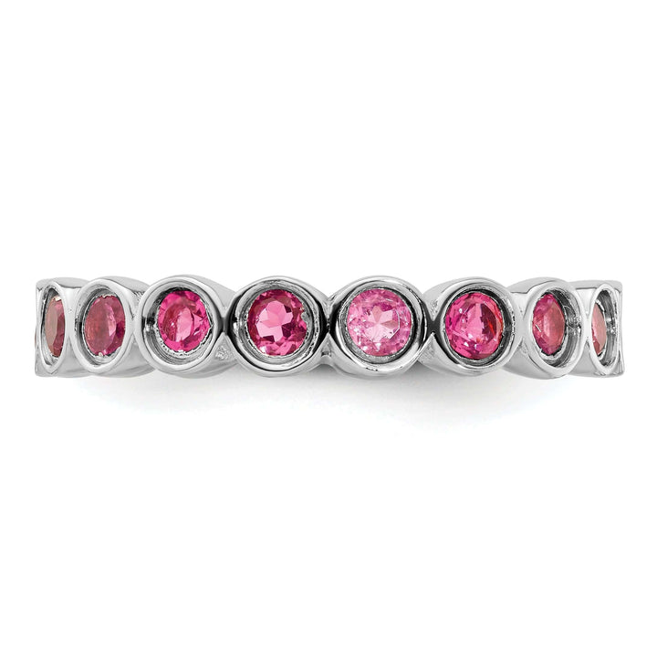 Stackable Expressions Pin Sterling Silver Pink Tourmaline Ring
