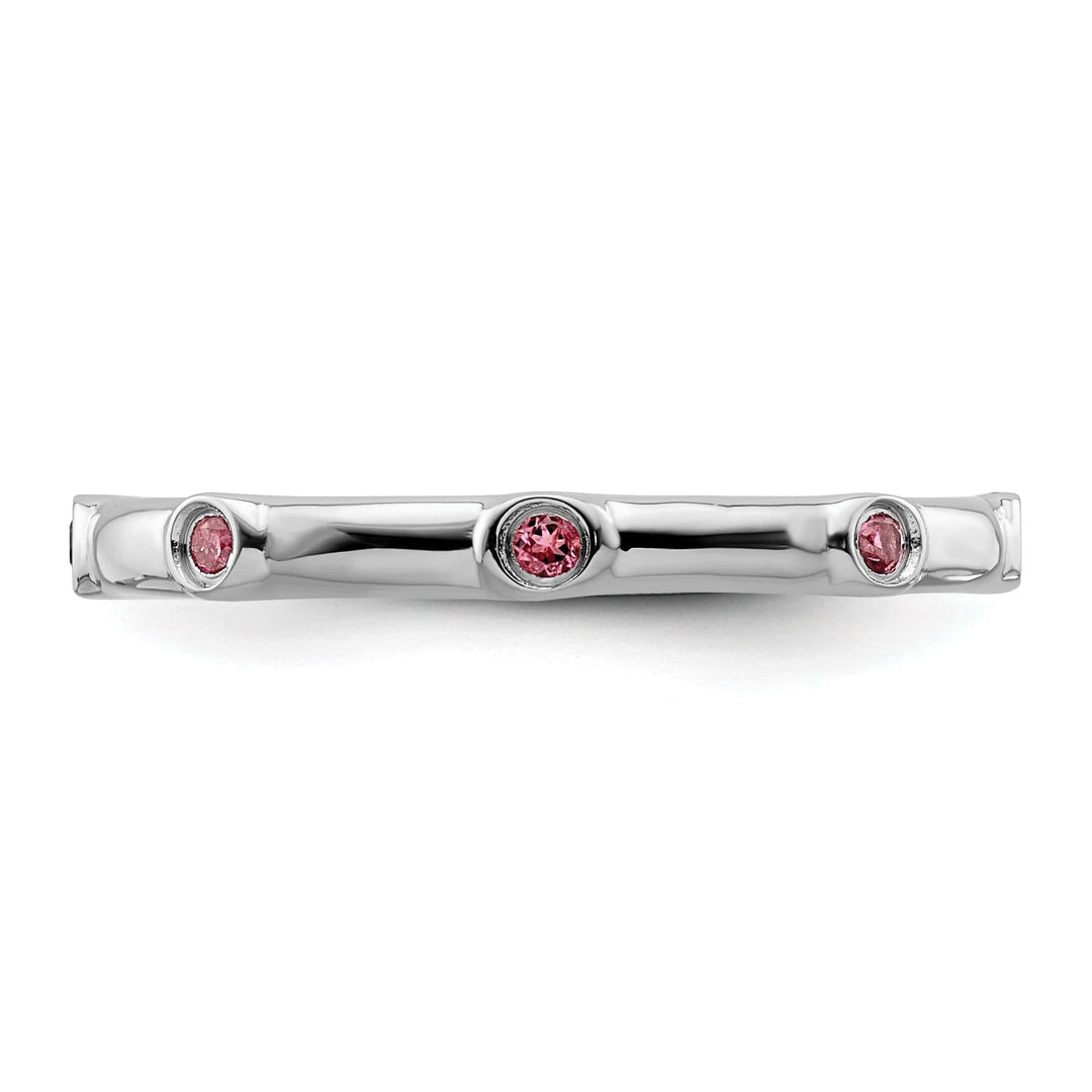 Stackable Expressions Pin Sterling Silver Pink Tourmaline Ring