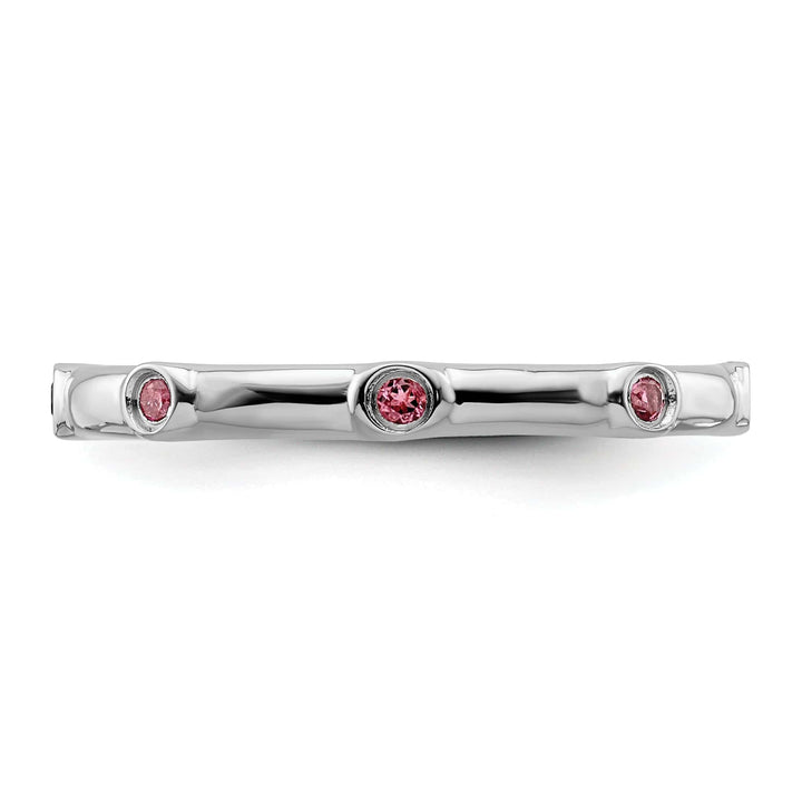 Stackable Expressions Pin Sterling Silver Pink Tourmaline Ring