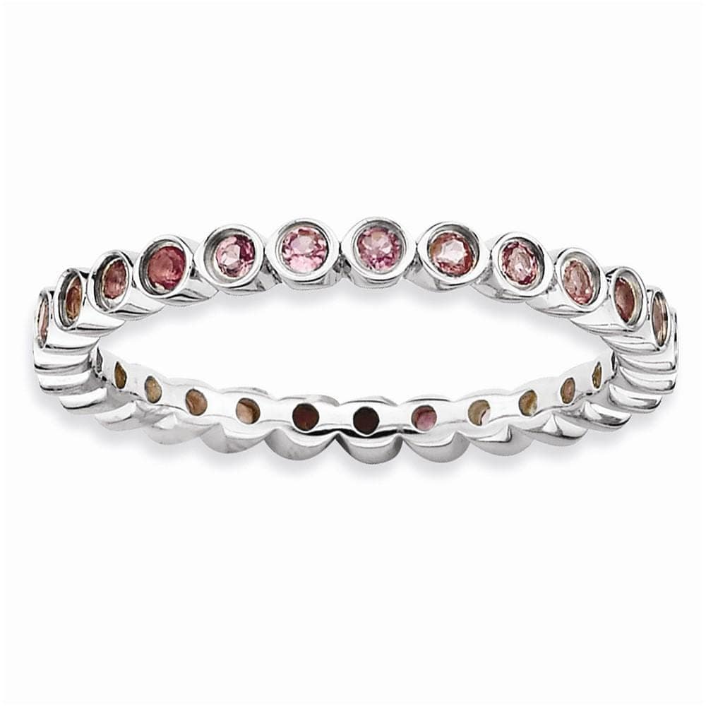 Stackable Expressions Pin Sterling Silver Pink Tourmaline Ring