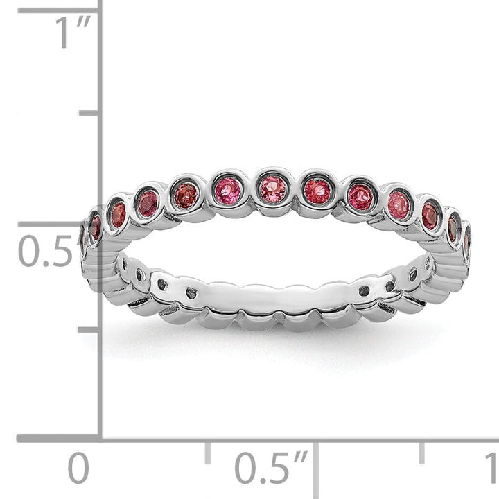 Stackable Expressions Pin Sterling Silver Pink Tourmaline Ring
