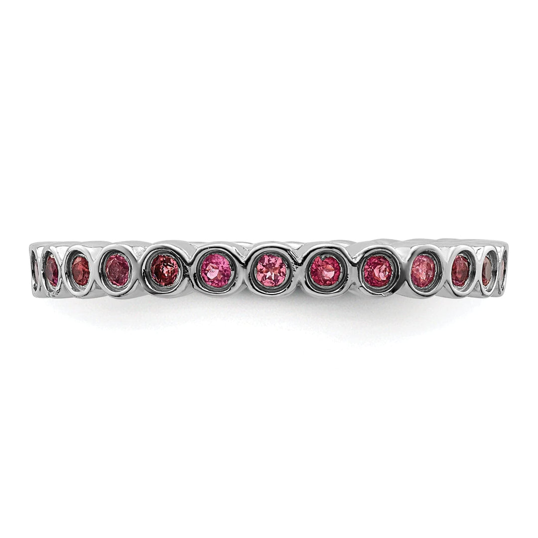 Stackable Expressions Pin Sterling Silver Pink Tourmaline Ring