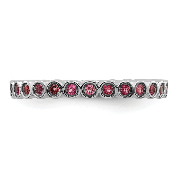Stackable Expressions Pin Sterling Silver Pink Tourmaline Ring